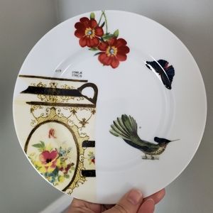 Anthropologie Hummingbird Butterfly Plate